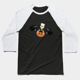 Vintage Retro Style Frankenstein Halloween Decoration Baseball T-Shirt